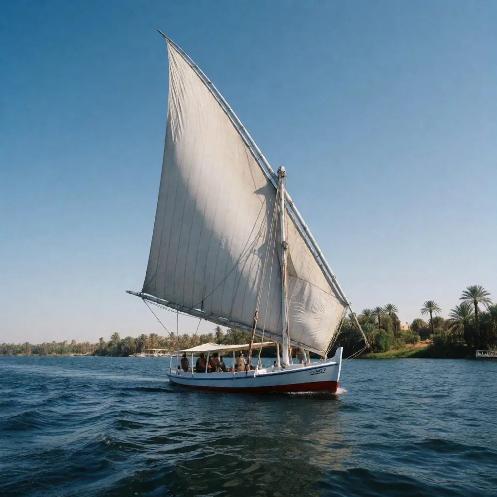 Felucca sailing on the Nile
